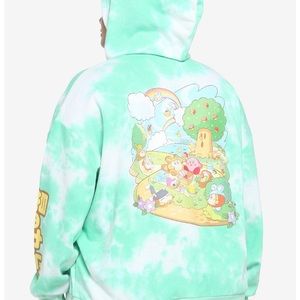 DISO ISO HOT TOPIC KIRBY HOODIE ZIP UP TIE DYE RAINBOW SIZE 2x & up